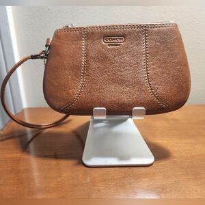 Coach Leatherworks Vintage Brown Leather Wristlet
